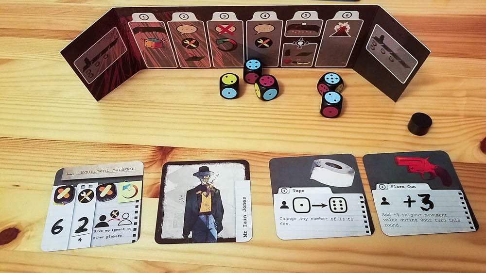 Fuji review - character card, screen, equipment, skills, and dice