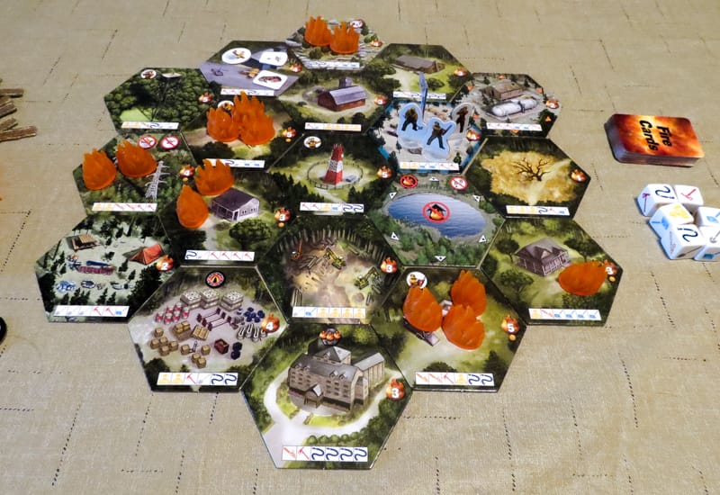 Hotshots board game review - game setup