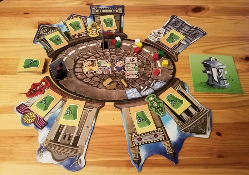 Rob 'n Run review - the board