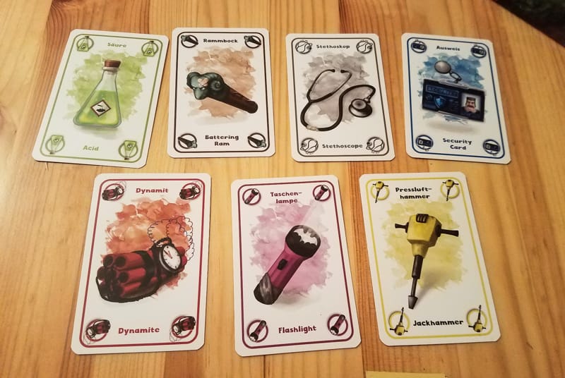 Rob 'n Run review - tool cards
