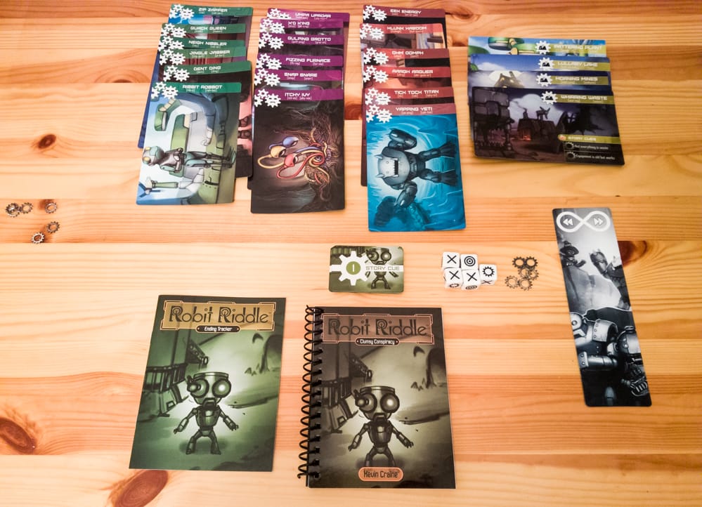 Robit Riddle Storybook Adventures review - books and cards