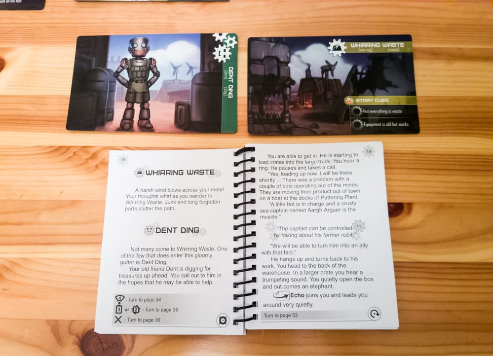 Robit Riddle Storybook Adventures review - storybook and cards