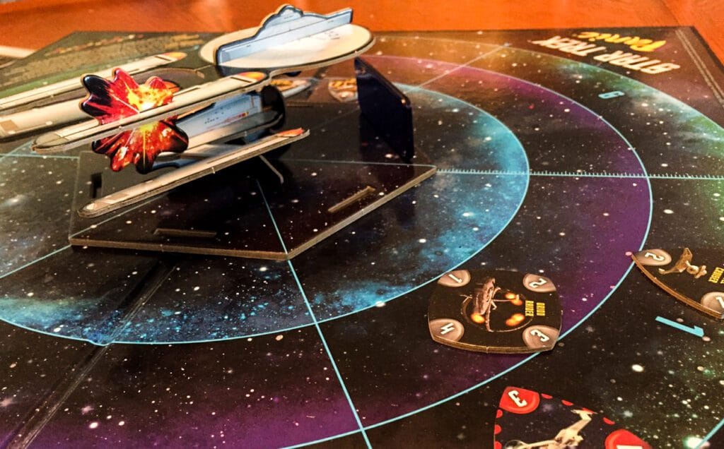 Star Trek Panic - board and Enterprise