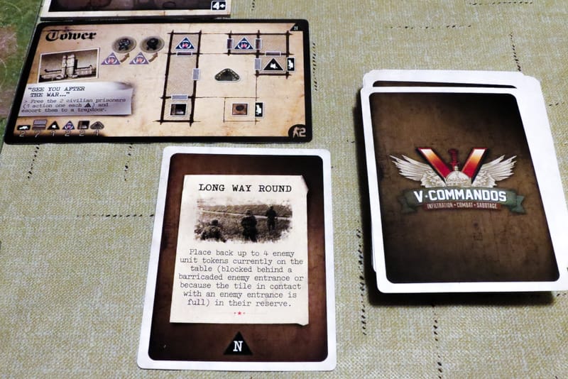 V-Commandos review - event cards