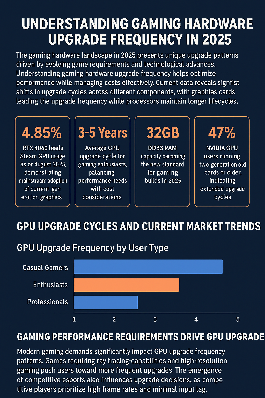 Gaming hardware upgrade frequency