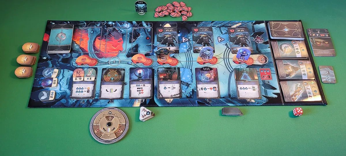 Dungeon Legends board game review - 3 player setup