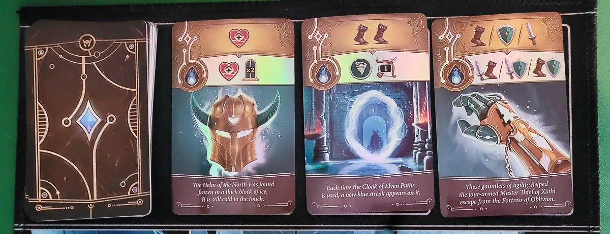 Dungeon Legends board game review - advanced item cards