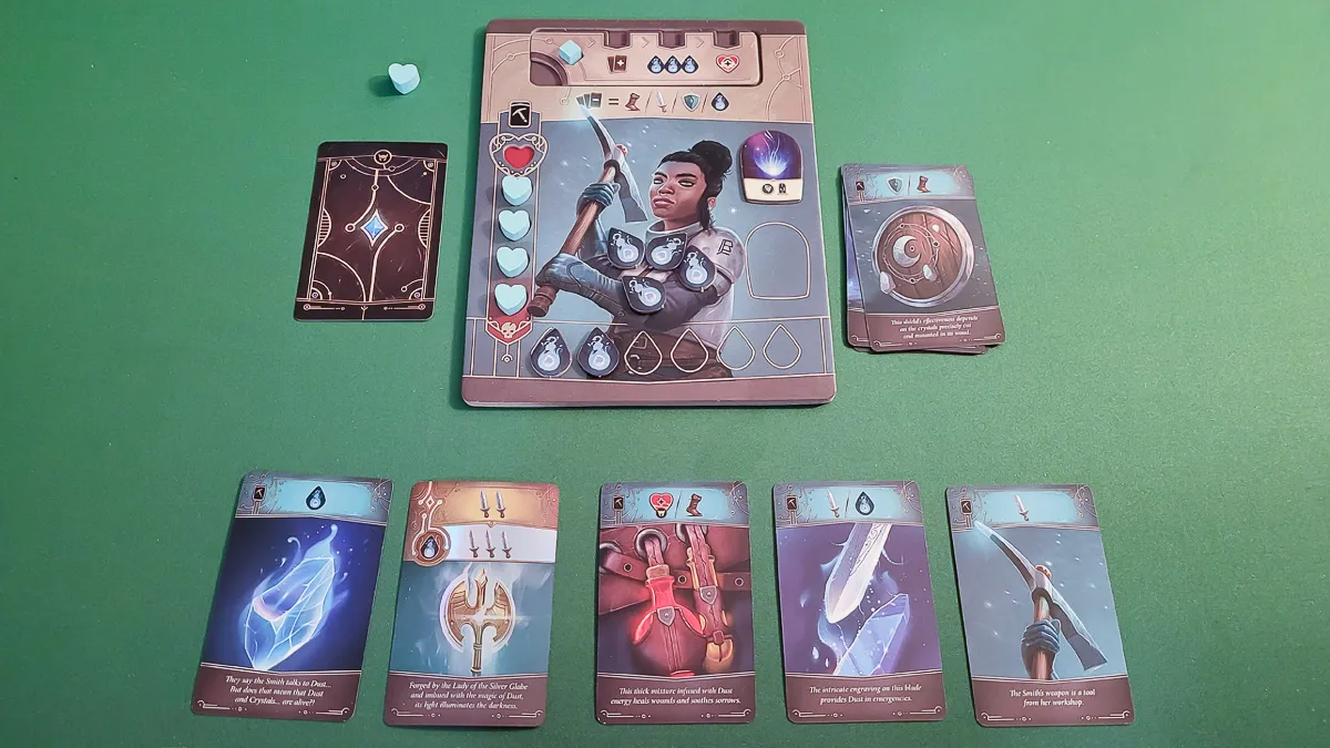 Dungeon Legends board game review - player area